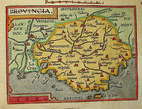 Ortelius Abraham (1528-1598) Provincia 1601 Anversa, apud Ioannem Bapt. Vrientum